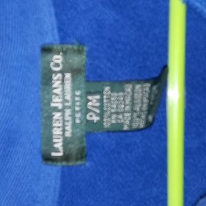 Lauren Jean Co. Women's Size P/M Blue Pullover  sweatshirt.